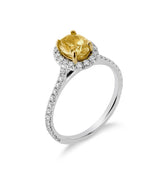 Yellow Diamond Engagement Ring - Dracakis Jewellers